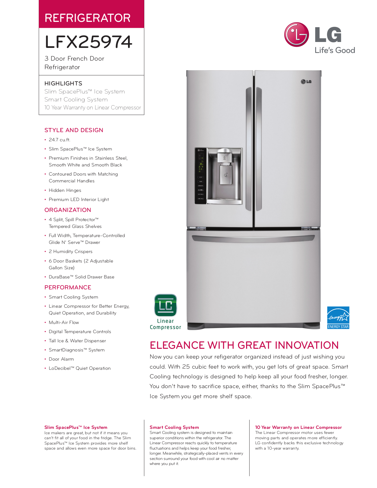 What are the optimal LG refrigerator settings?